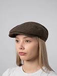 Кепка STETSON арт. 6210111 KENT WOOL/LINEN (темно-оливковый)